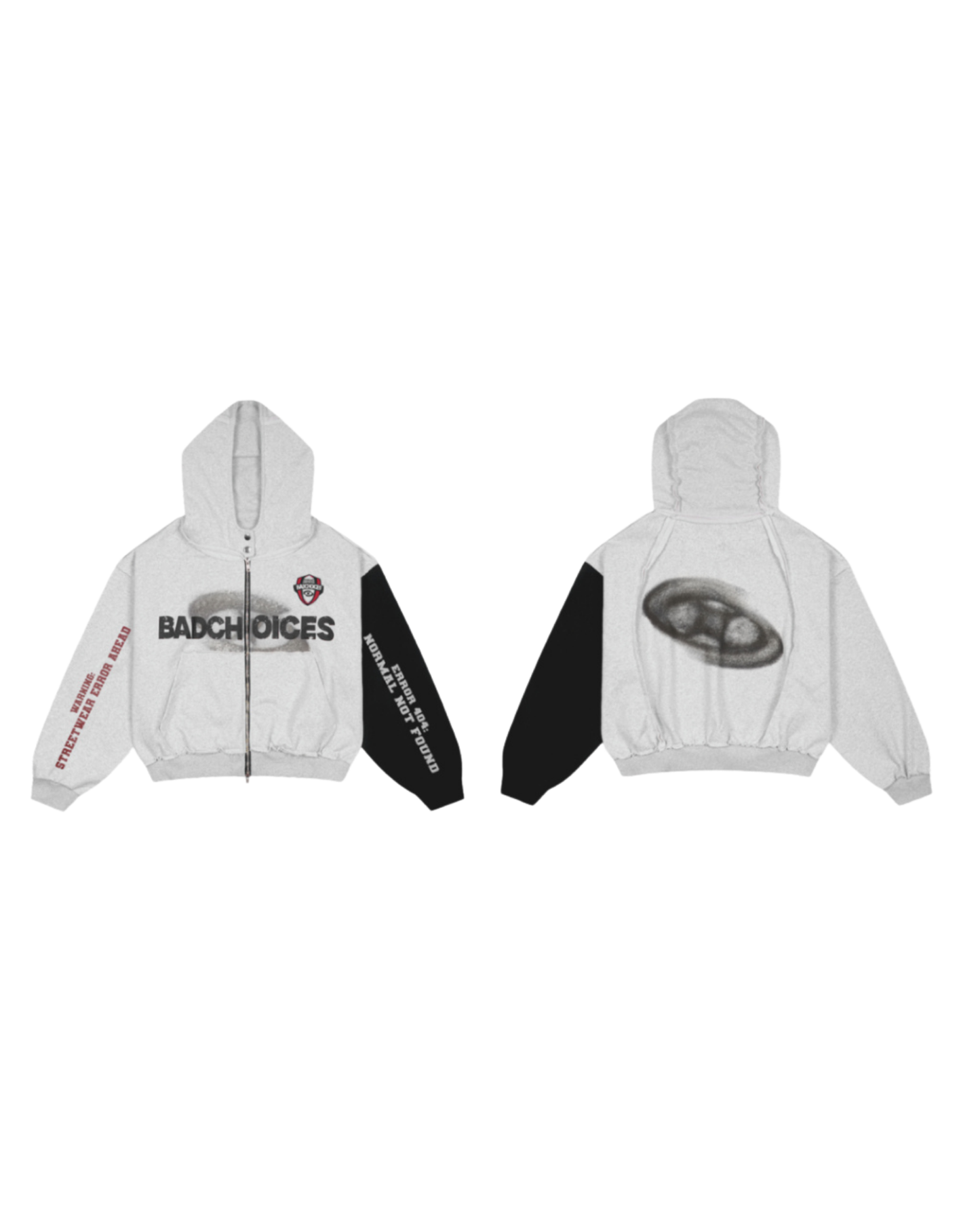 BADCHOICES ERROR ZIP-UP HOODIE