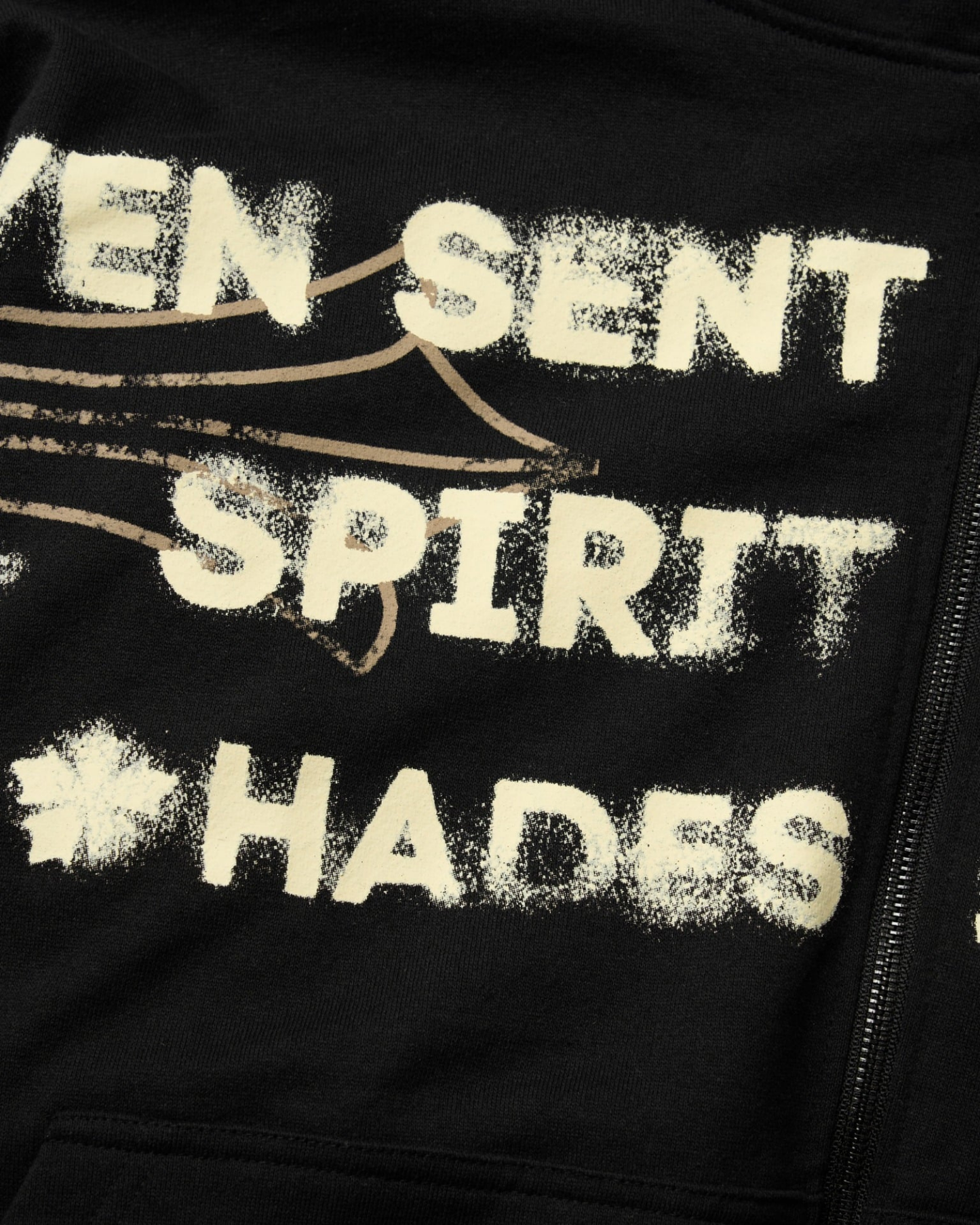 HADES HEAVENS CALL ZIP-UP HOODIE BLACK