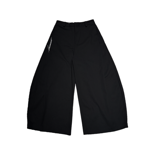 JMS BLACK PLEATED PANTS