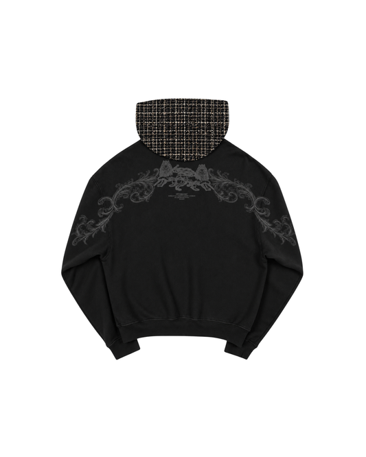 #JMS BLACK PATCH V2 DOUBLE-ZIP HOODIES