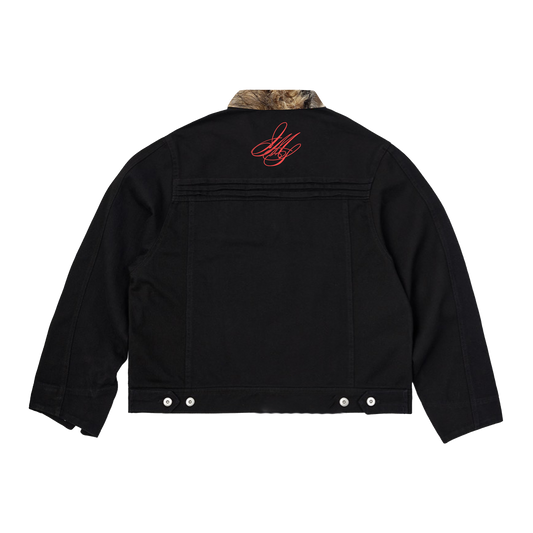 JMS DOUBLE-ZIP CLASP BLACK JACKET