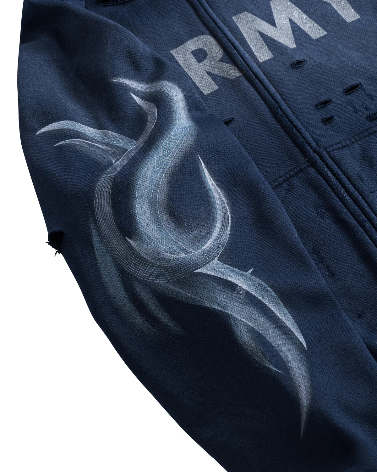 ARMY NAVY TRIBAL ZIP-UP