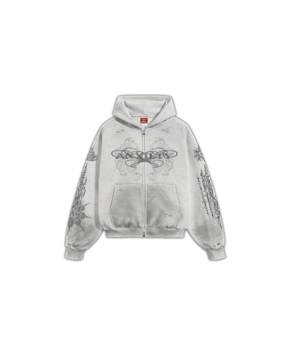 #AXT SAK YANT ZIP-UP HOODIES