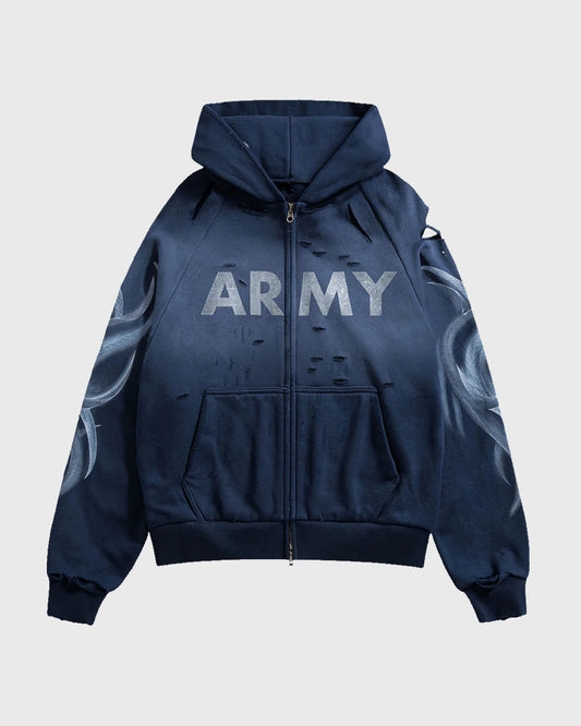Army Navy Tribal Zip-Up