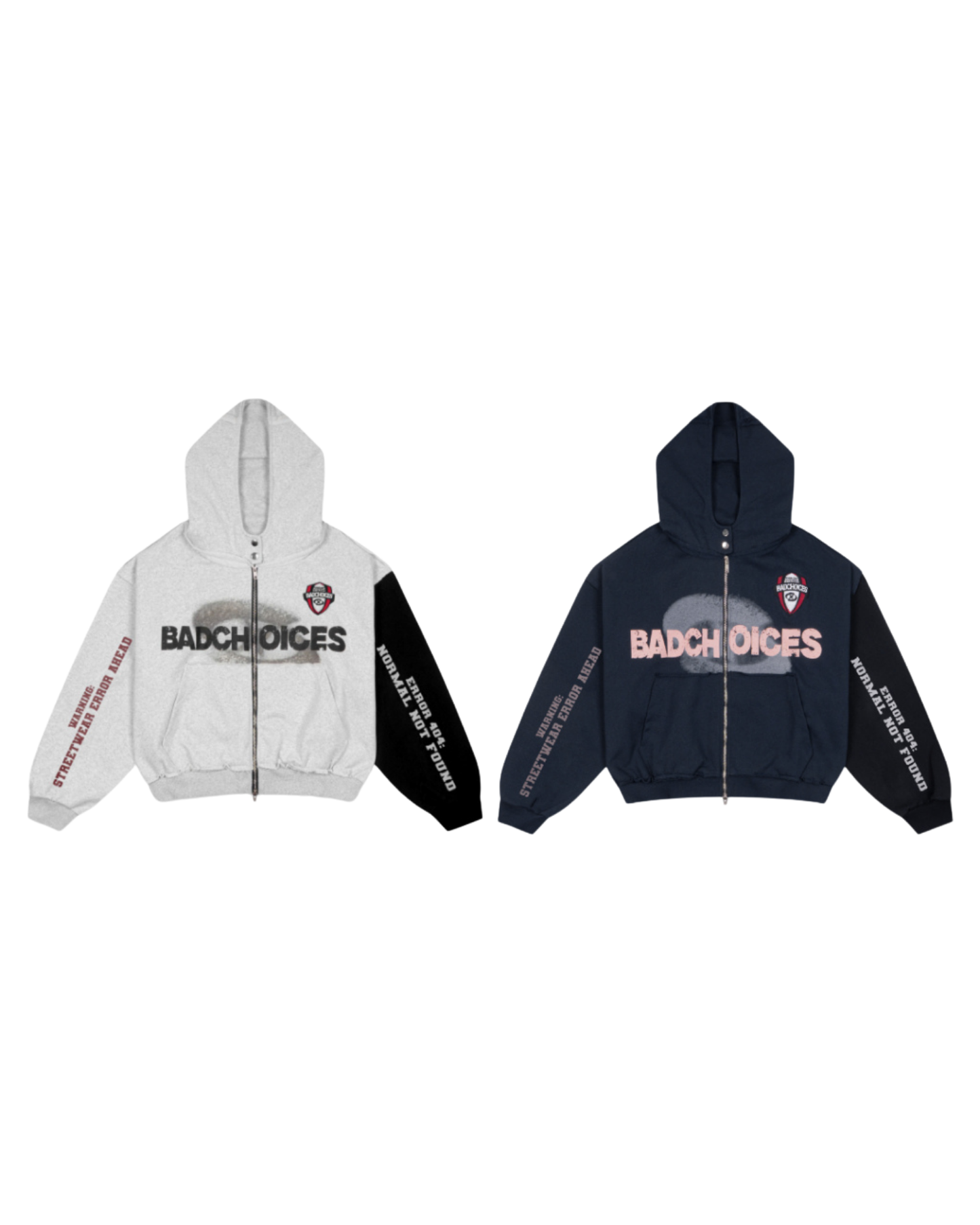 BADCHOICES ERROR ZIP-UP HOODIE