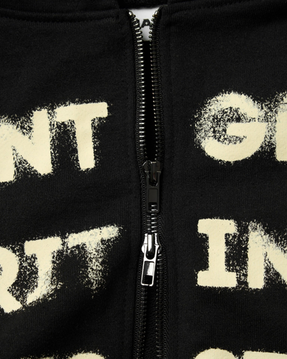 HADES HEAVENS CALL ZIP-UP HOODIE BLACK