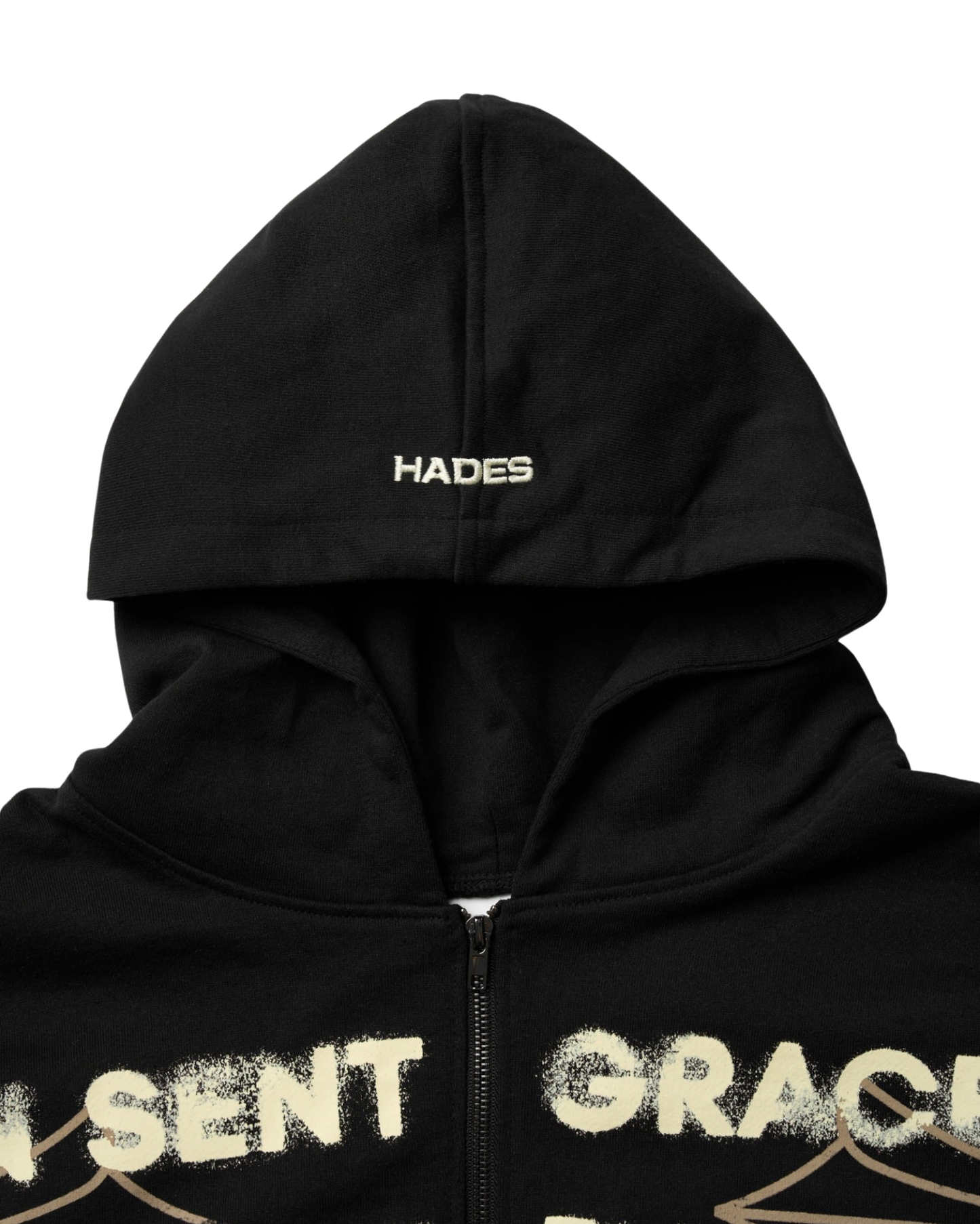 HADES HEAVENS CALL ZIP-UP HOODIE BLACK