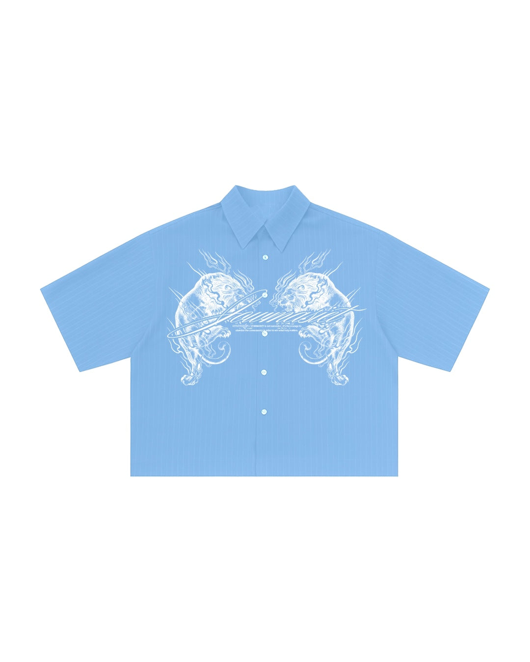 JMS BABY BLUE BUTTON UP