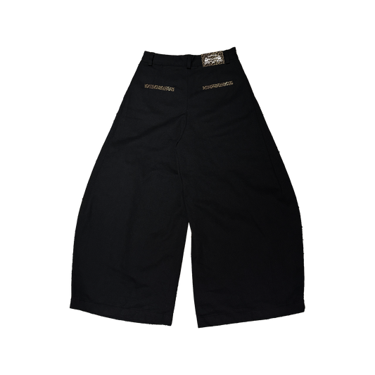 JMS BLACK PLEATED PANTS