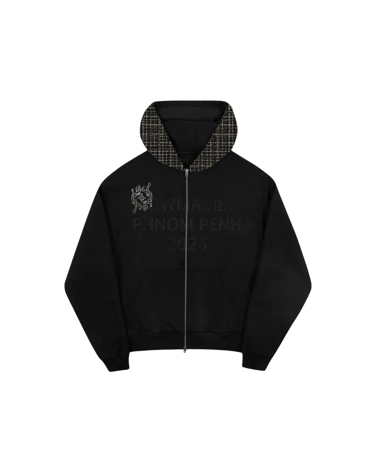 #JMS BLACK PATCH V2 DOUBLE-ZIP HOODIES
