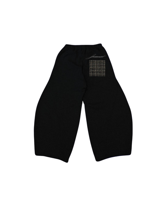 JMS BLACK PATCH PATTERN V2 SWEATPANTS