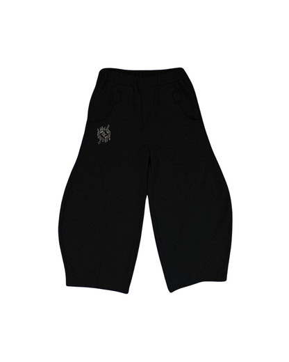 JMS BLACK PATCH PATTERN V2 SWEATPANTS