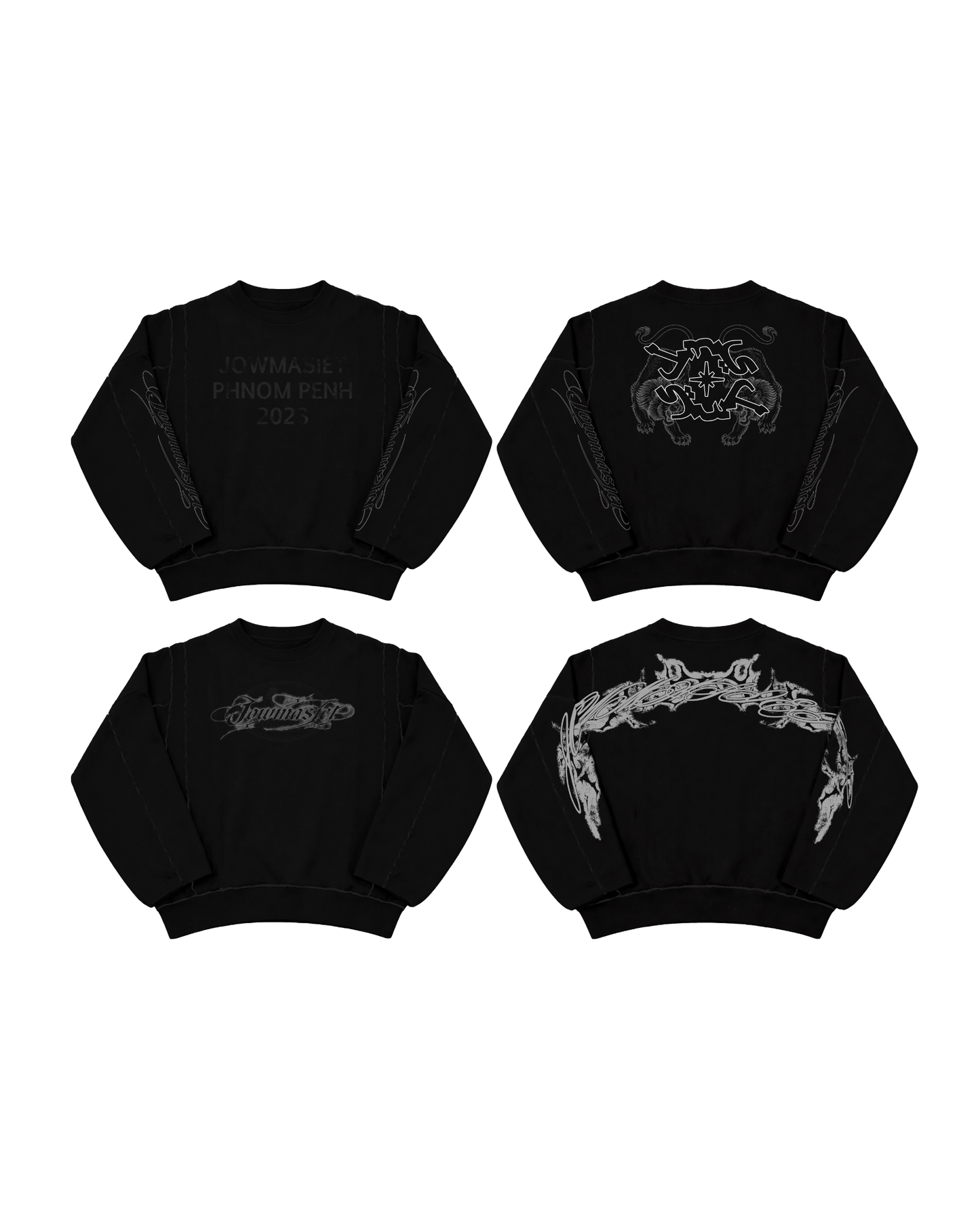 #JMS 2 WAY BLACK REVERSIBLE SWEATER