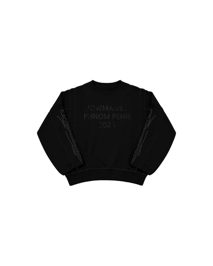 #JMS 2 WAY BLACK REVERSIBLE SWEATER