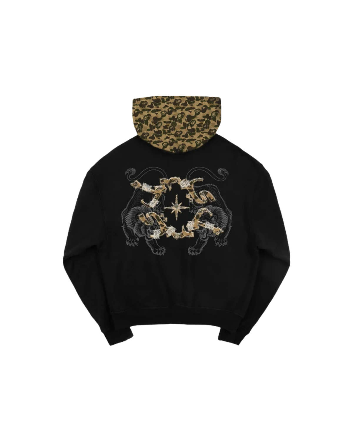 #JMS KAMO LION PATCHWORK ZIP UP HOODIE