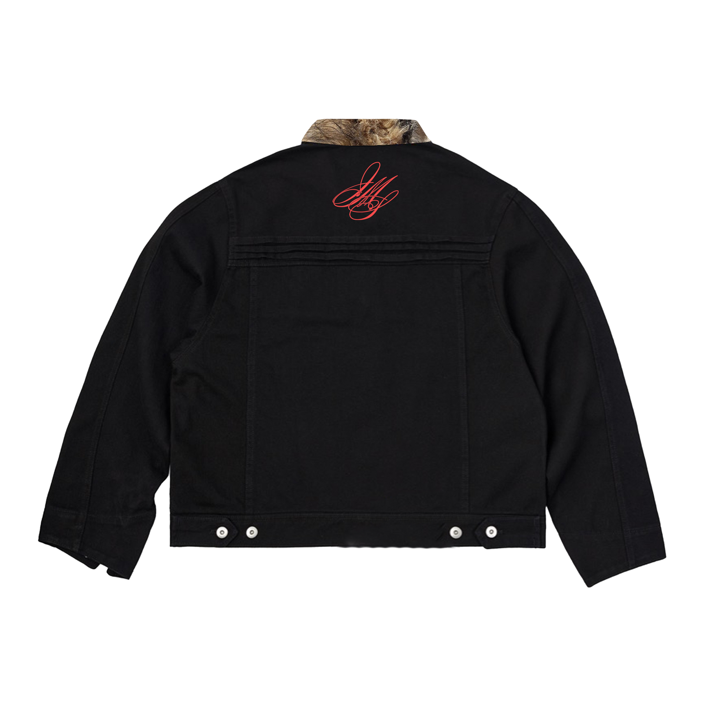 JMS DOUBLE-ZIP CLASP BLACK JACKET