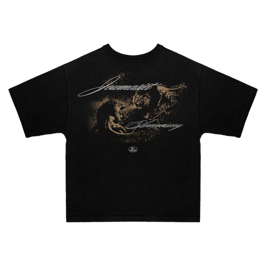 JMS Lion Black Tee