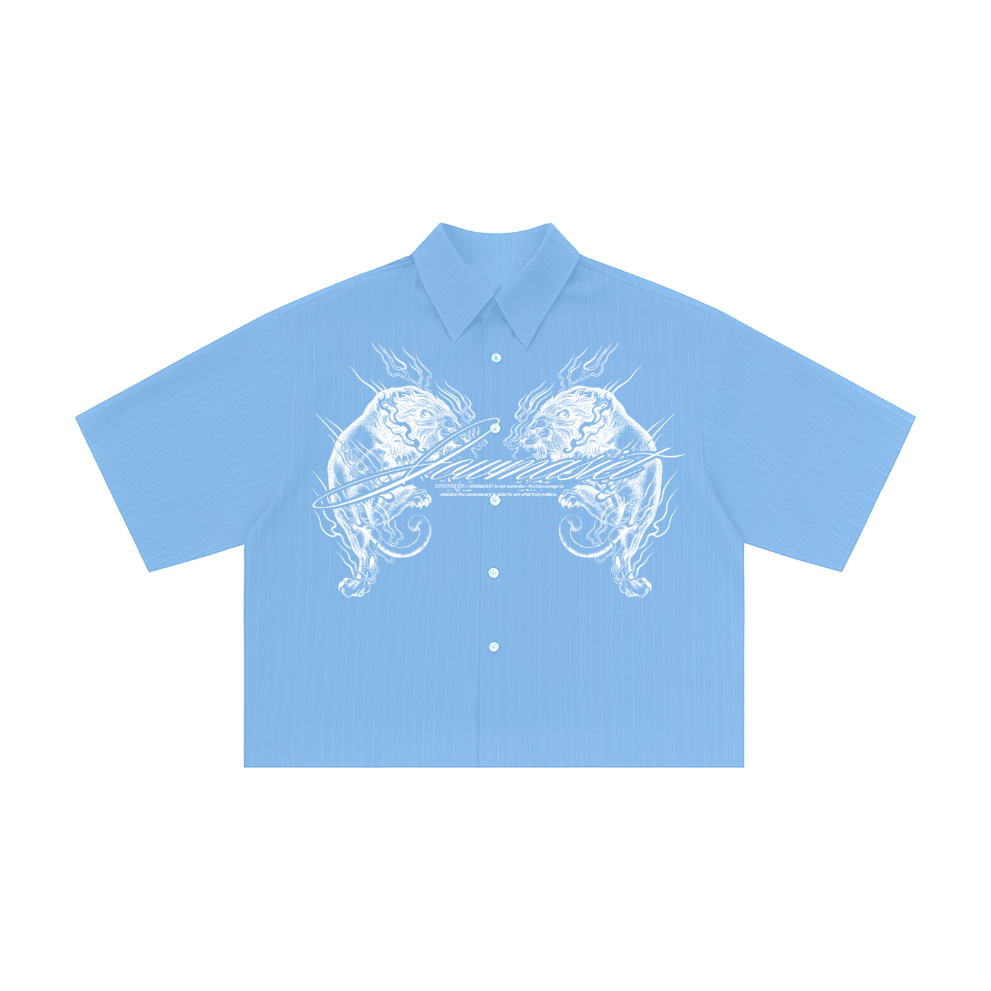 JMS BABY BLUE BUTTON UP