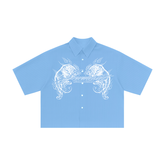 JMS BABY BLUE BUTTON UP