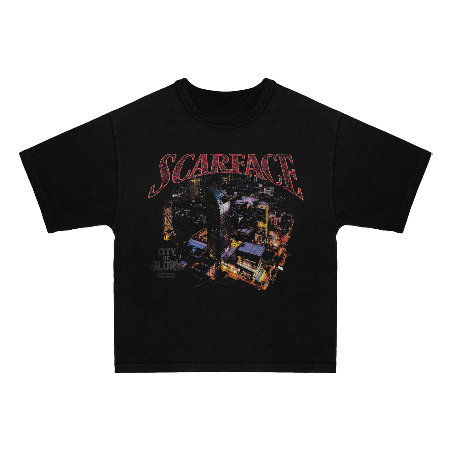 Scarface City of Glory Black Tee
